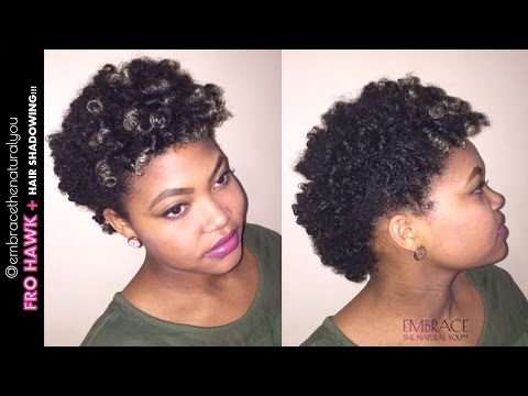 Frohawk on Short Natural Hair + Hair Shadowing