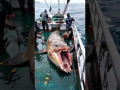 GIANT sea creatures caught by fishermen🌊🐠🎣