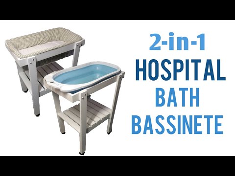 DOUBLE the BANG for your buck! 2-in-1 Hospital Bath Bassinet (in under 30secs)