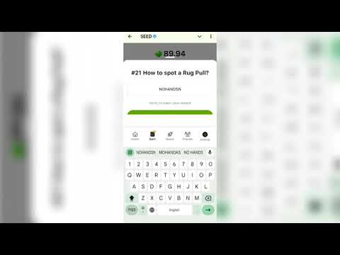 SEED Verify Code | #21 How to spot a Rug Pull? | SEED'S New Video Code | Seed Code | Seed Video Code