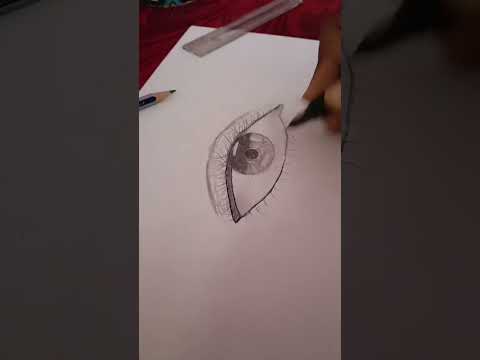 drawing a realistic eye 👀 #eyes #shading #realisticdrawing