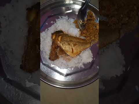 sunday special fish kulambu /prawn fry / kanava fish gravy #food