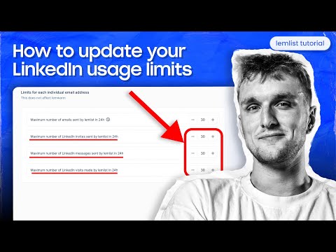 How to update your LinkedIn usage limits [lemlist tutorial]