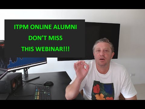 ITPM Online Alumni DON'T MISS This Webinar!