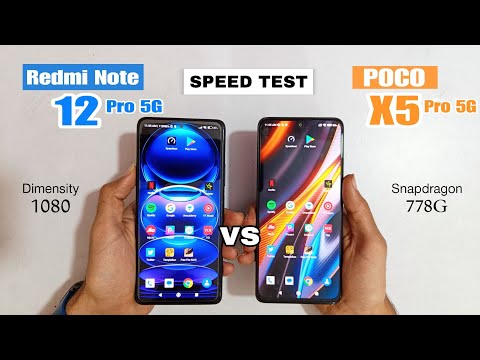 Redmi Note 12 Pro 5G vs Poco X5 Pro 5G Speed Test Comparison | Redmi Vs Poco 😱