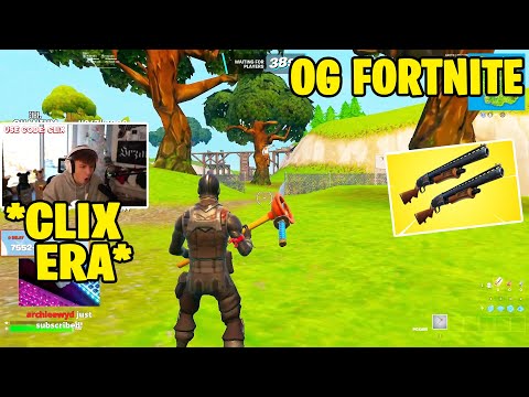 Clix Gets NOSTALGIC while Trying DOUBLE PUMP In OG FORTNITE!