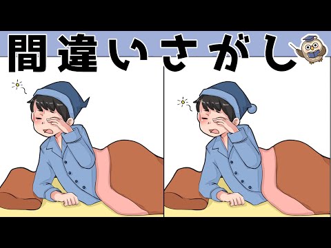 【間違い探しゲーム】おすすめ！老化予防に最適な脳トレ動画【頭の体操】