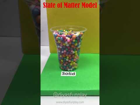 state of matter model - #shorts - states of matter project - #diyasfunplay