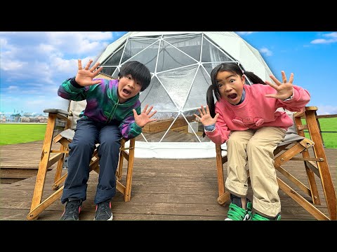 【寸劇】24時間キャンプチャレンジして遊ぼう！かえであーたん　Kaede and Ahtan 24 Hours Overnight camping Challenge