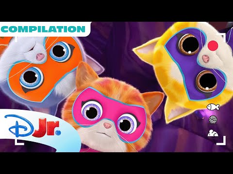 SuperKitties Su-Purr Adventures Shorts 🐱 | Compilation | 20 Minutes | @disneyjr