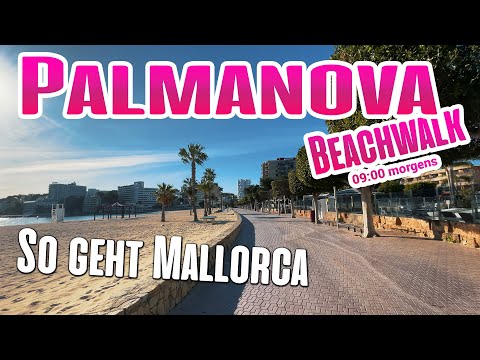 Strand Palmanova Mallorca morgens um 09:00