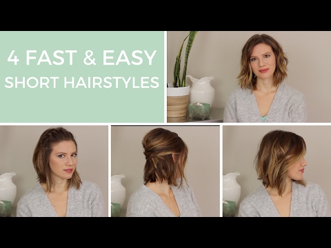 4 Easy Hairstyles for Short Hair