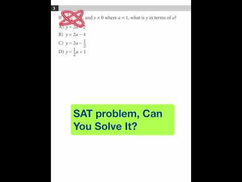 SAT Math Practice Problem