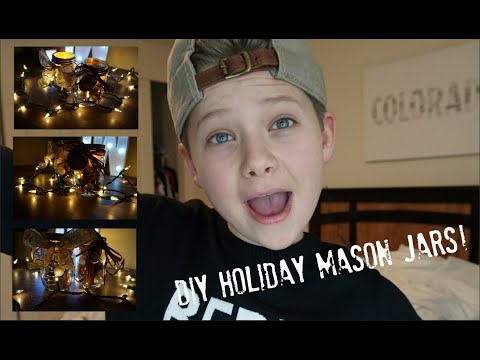 DIY HOLIDAY MASON JARS | JAKE WARDEN