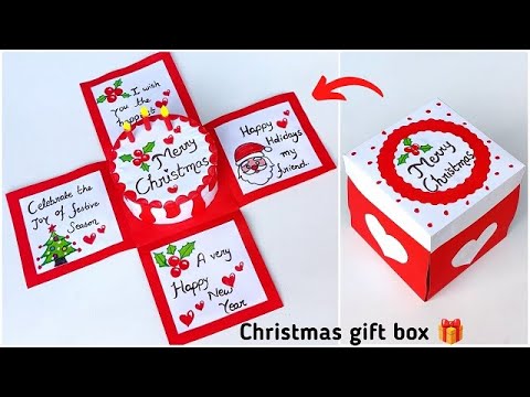 Christmas special greeting card 2023 / DIY Merry Christmas greeting card / Christmas gift box