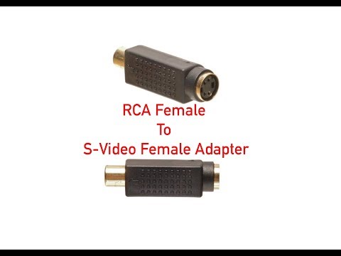 RCA Female to S-Video Female Adapter P#2511