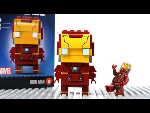 Iron Man Building Lego Block Brick Headz