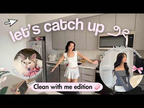 I've been gone for 6 months... 🎀 | New Apartment?! New Kitty?! | Asmr Cleaning Edition