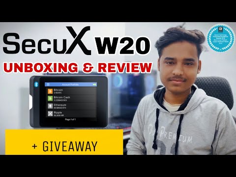 SecuX Stone W20 Hardware Wallet Unboxing & Review + GIVEAWAY