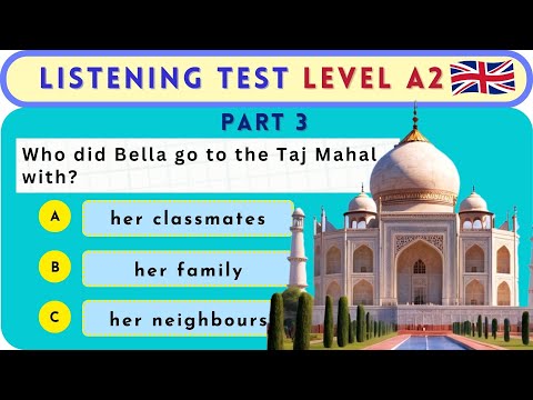 Easy English Listening Test | A2 Level for Beginners - Part 3