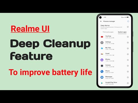 Realme UI deep Cleanup feature to improve battery life