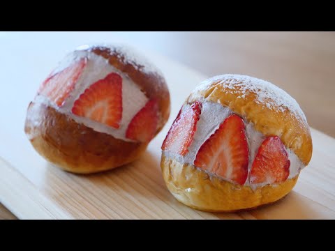 Strawberry Maritozzo | Creamy Chocolate Filling | Great Lakes Strawberry