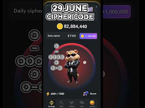 hamster combat cipher code today | 29 june 2024