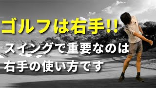 ゴルフスイングが劇的に簡単になる右手の使い方☆安田流ゴルフレッスン!!