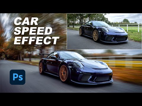 How to Make CARS GO FAST using PHOTOSHOP (0 - 60mph!!)