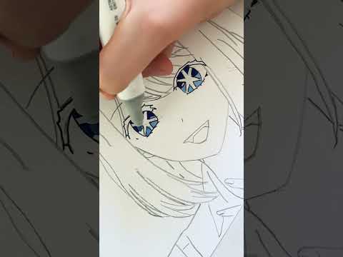 Akane Kurokawa Eyes Drawing😍 || Oshi No Ko #akane #oshinoko #shorts