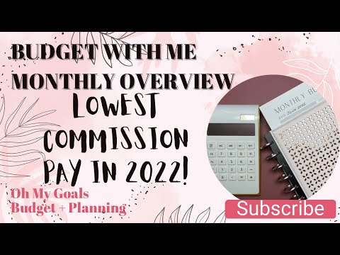 BUDGET WITH ME - June Overview | LOWEST COMMISSION PAY IN 2022 | Inconsistent Income