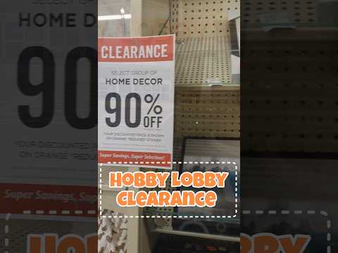 Hobby Lobby Clearance 📢 90% off #shorts #hobbylobby