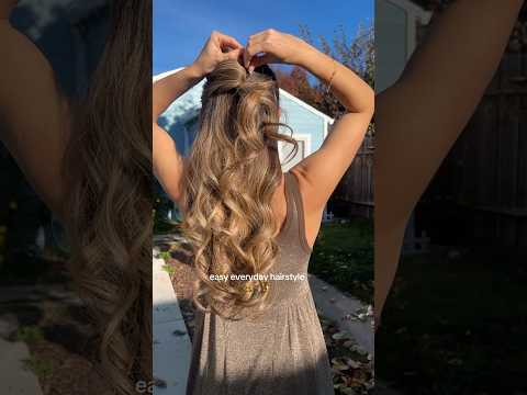 Easy fall hairstyle🧸🫶 #hairstyles #hairtutorials #fallhairstyles #hair