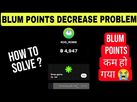 Blum points airdrop withdrawal 💹   Blum points Kam ho gye copy 1