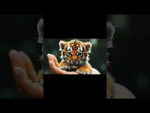 Baby Tiger #shorts #anime #shortsfeed #trending #hybridanimals #viralvideo #animals #ai #art #goku