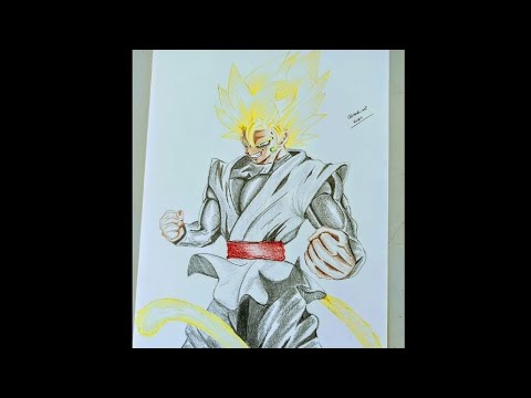 Drawing Goku Black ssj 2| DBZ Legend