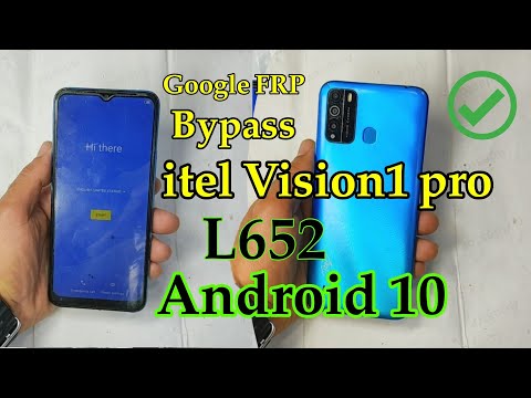 itel Vision1 Pro (L652) Google FRP Bypass Android 10 Without Pc