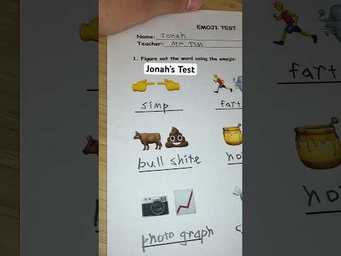 Grading Jonah’s test… #asmr #school #teacher #test #quiz #emojichallenge