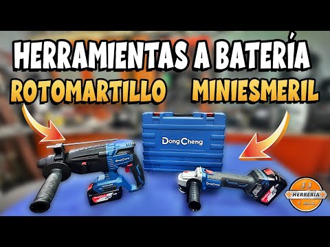 MINIEsmeril Y Rotomartillo DONG CHENG - UNBOXHING - HERRAMIENTA A BATERÍA 🔋