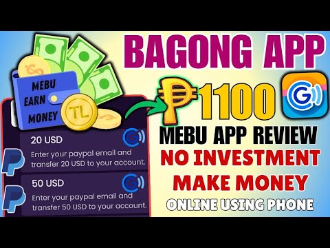 NEW PAYING APP 2024|FREE EARN ₱1100 DIRECT PAYPAL|MEBU APP REVIEW|NO INVEST#earnmoney#earningapp