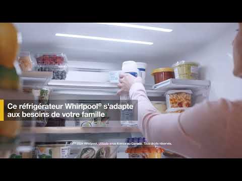 Réfrigérateur à profondeur de comptoir à 4 portes avec machine à glaçons dans la porte de 36 po