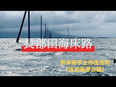 【長部田海床路】日本一干満差のある有明海にある「インスタ映え」で一躍有名になったスポット　　#くまもと #うみ#インスタ映えスポット