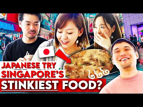 Japanese Girls Try Singapore's STINKIEST Food for the First Time!