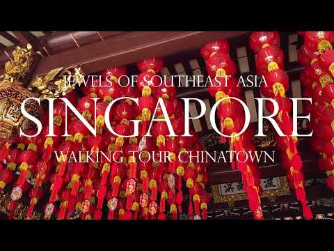 Singapore Walking Tour Chinatown 🇸🇬 | Fullerton Hotel to Chinatown