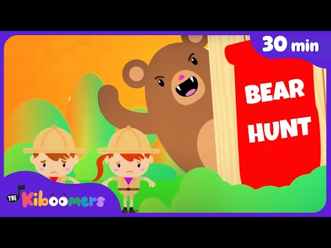 Going on a Bear Hunt & More Action Songs | 30+ min Comp | The Kiboomers Kids Songs & Nursery Rhymes