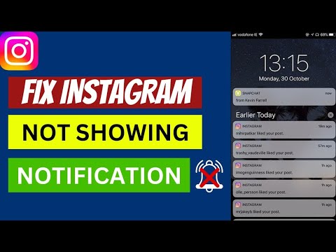 Instagram Not Showing Notification | Instagram Notification Not Working