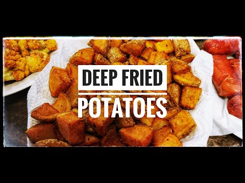 Deep Fried Potatoes | Fry Potatoes | Potato Cubes Air Fryer | How to Fry Potatoes in Oil | Anees