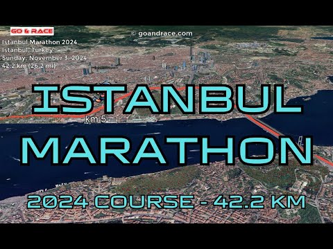 Istanbul Marathon 2024: fly over the marathon course! Video of the race path.