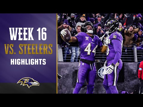 Ravens' Top Plays vs. Steelers, Week 16 | Baltimore Ravens