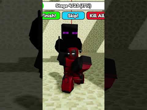 DEADPOOL BYE BYE escape ENDERMAN'S PRISON RUN #roblox #shorts